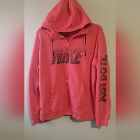 Nike Zip Up Red XXL Hoodie - Picture 1 of 5